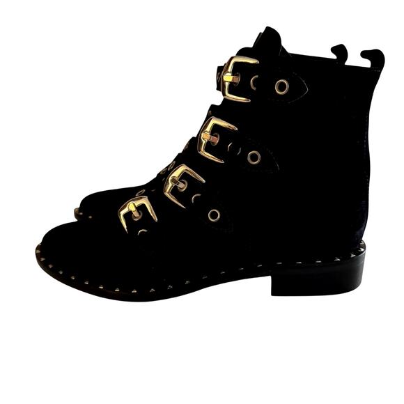 NOTABENE COPENHAGEN Studded buckle boots sz 39 1/2 / 9 - Picture 2 of 9